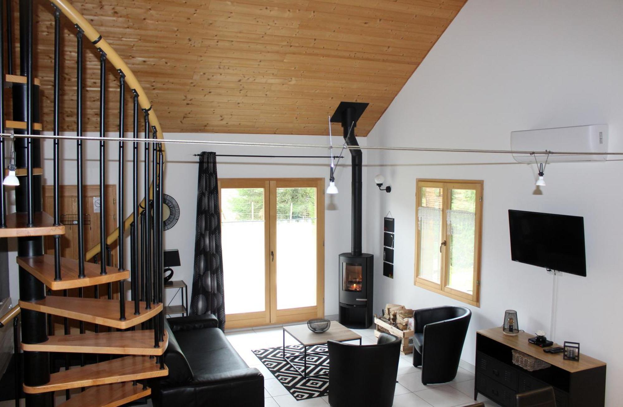 Chalet De Charme Le Contemporain Ney Kültér fotó